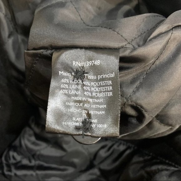 Slate & Stone Wool Blend Double Breasted Peacoat - Picture 6 of 6